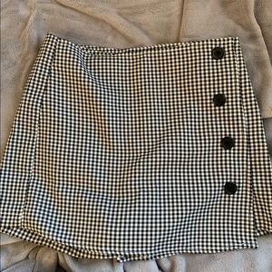 Kendall & Kylie Gingham Print Mini Skort